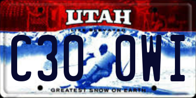 UT license plate C300WI