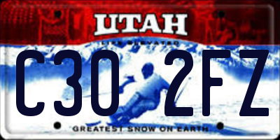 UT license plate C302FZ