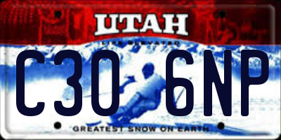 UT license plate C306NP