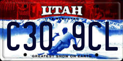 UT license plate C309CL