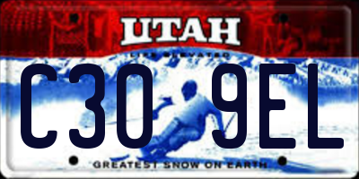 UT license plate C309EL