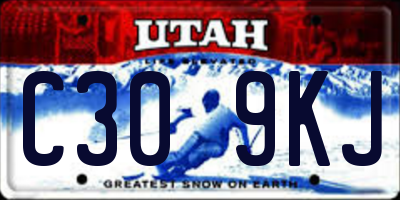 UT license plate C309KJ