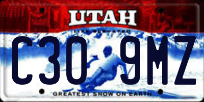 UT license plate C309MZ