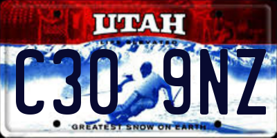 UT license plate C309NZ
