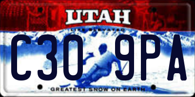 UT license plate C309PA