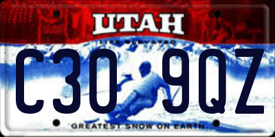 UT license plate C309QZ