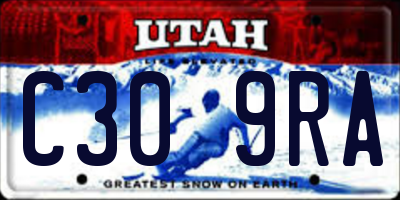 UT license plate C309RA