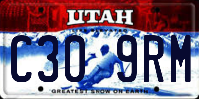 UT license plate C309RM