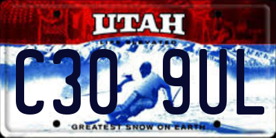 UT license plate C309UL