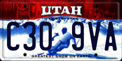 UT license plate C309VA