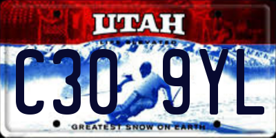 UT license plate C309YL