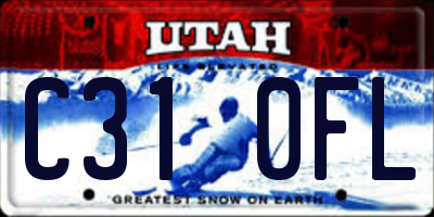 UT license plate C310FL