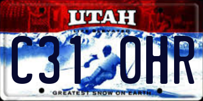 UT license plate C310HR