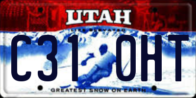 UT license plate C310HT