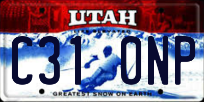 UT license plate C310NP