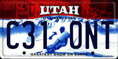 UT license plate C310NT
