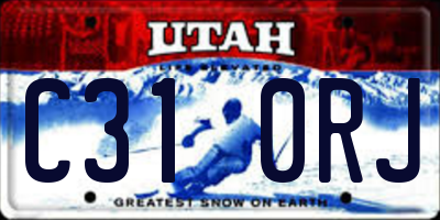 UT license plate C310RJ
