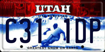 UT license plate C311DP