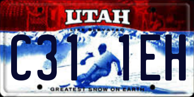 UT license plate C311EH