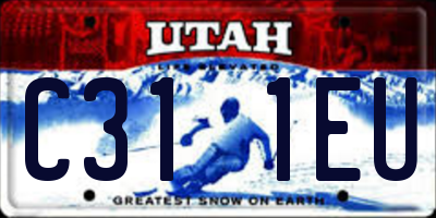 UT license plate C311EU
