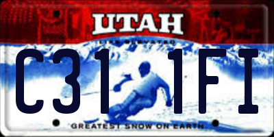 UT license plate C311FI
