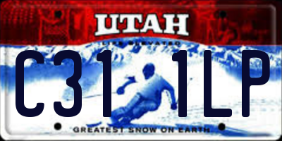 UT license plate C311LP