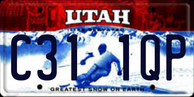 UT license plate C311QP