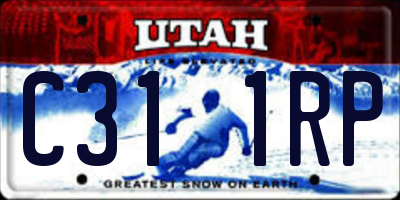 UT license plate C311RP