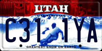 UT license plate C311YA