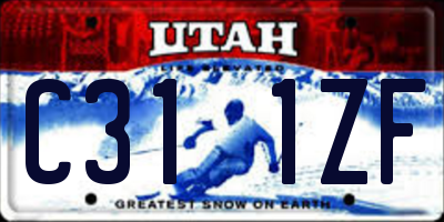 UT license plate C311ZF