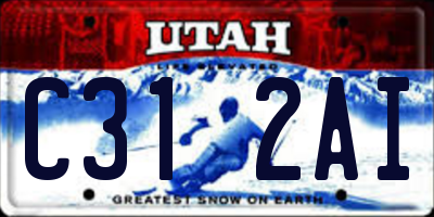 UT license plate C312AI
