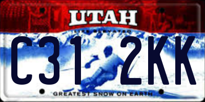 UT license plate C312KK
