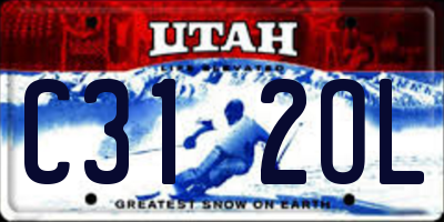 UT license plate C312OL