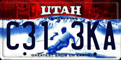 UT license plate C313KA