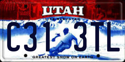 UT license plate C313TL