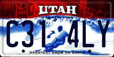 UT license plate C314LY