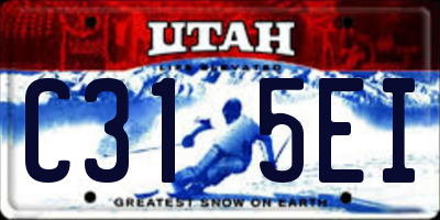 UT license plate C315EI