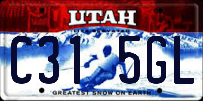 UT license plate C315GL