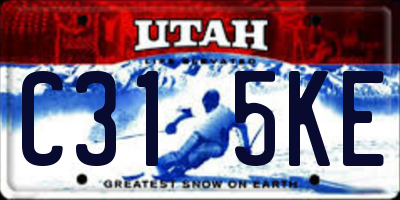 UT license plate C315KE