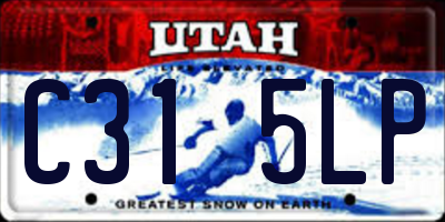 UT license plate C315LP