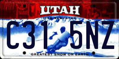 UT license plate C315NZ