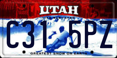 UT license plate C315PZ