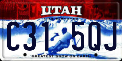 UT license plate C315QJ