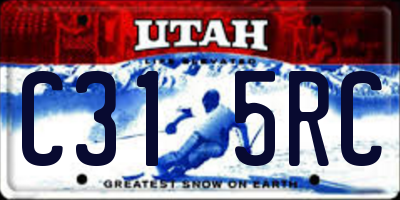 UT license plate C315RC