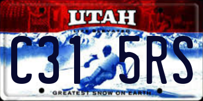UT license plate C315RS