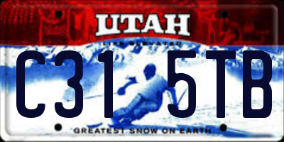 UT license plate C315TB
