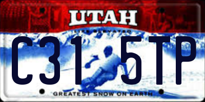 UT license plate C315TP