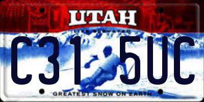 UT license plate C315UC