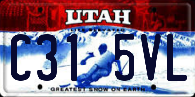 UT license plate C315VL