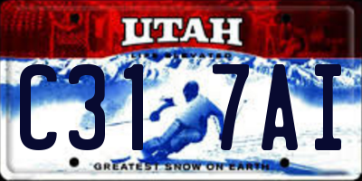 UT license plate C317AI